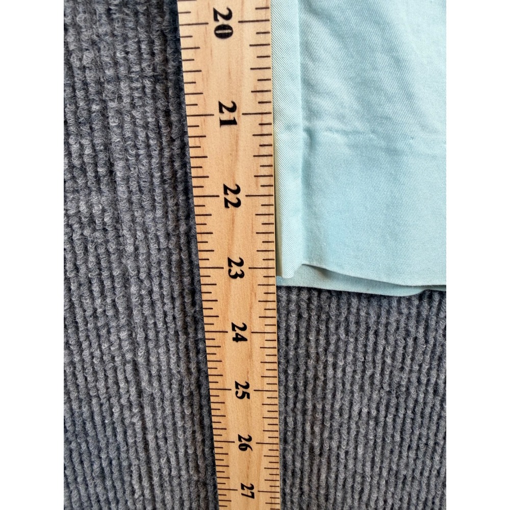 Light Blue Cropped Chino Pants Mid Rise Capri Trousers with Pockets - Picture 5 of 10